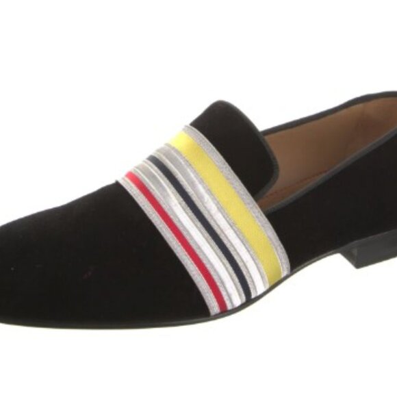 Christian Louboutin Velvet Striped Loafers main image 5